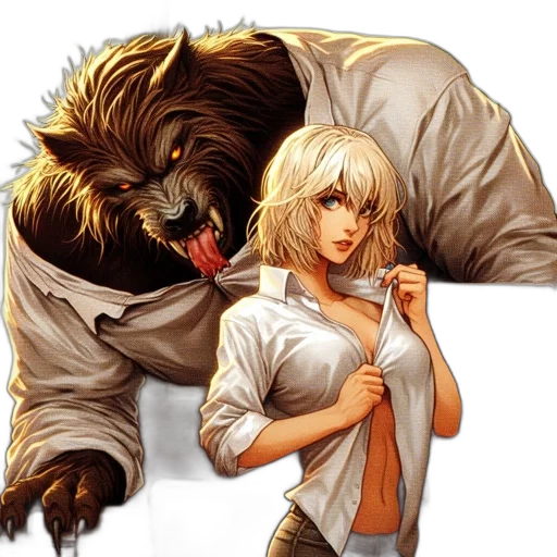 comic book art, concept art, fantasy art, anime transparent PNG cut-out