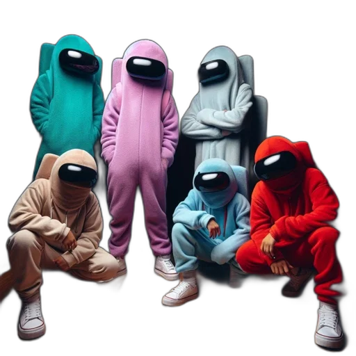 mask, jacket, shoes, robot transparent PNG cut-out
