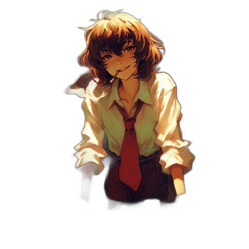 jacket, staff, face, flower transparent PNG cut-out