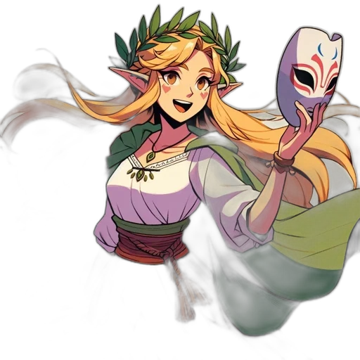 mask, concept art, fantasy art, pixel art transparent PNG cut-out