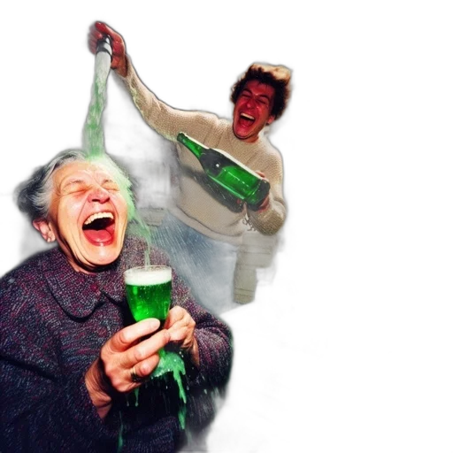 two, people, older, woman transparent PNG cut-out