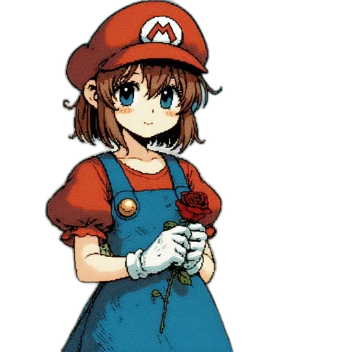 dress, hat, staff, weapon transparent PNG cut-out