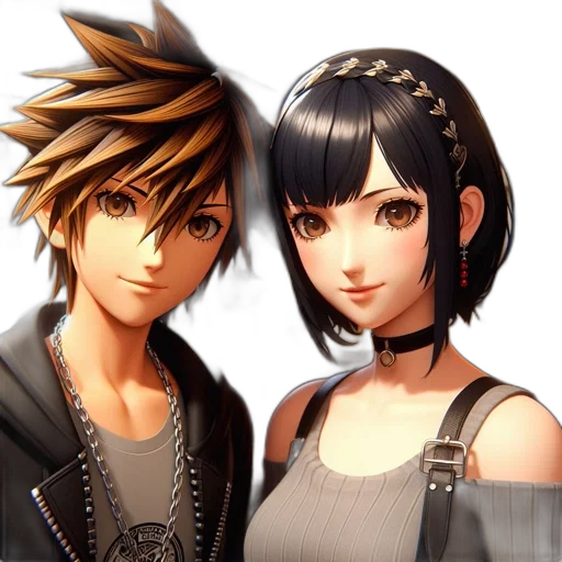 concept art, 3d render, photorealistic, anime transparent PNG cut-out