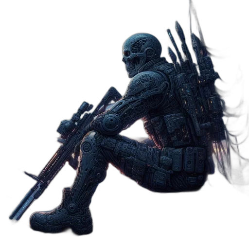 weapon, sword, creature, staff transparent PNG cut-out