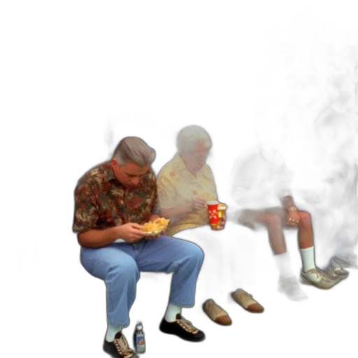 shoes, food, jacket, staff transparent PNG cut-out