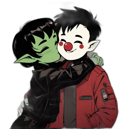 jacket, mask, cartoon, comic book art transparent PNG cut-out