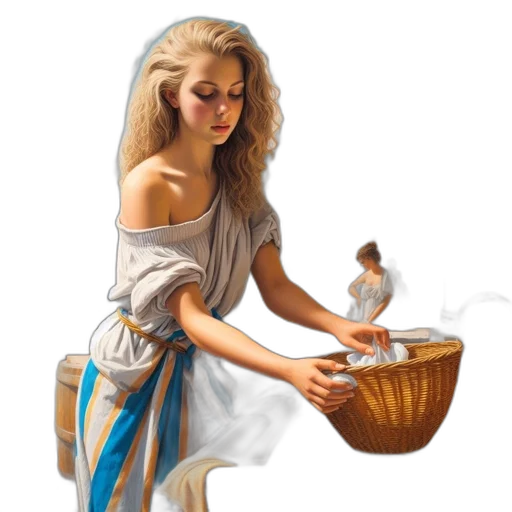 jewelry, dress, food, oil painting transparent PNG cut-out