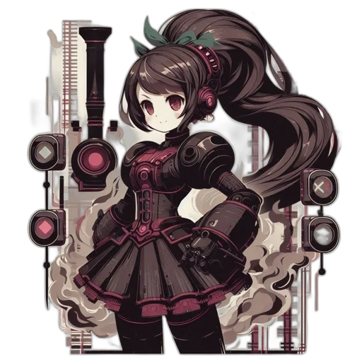 staff, weapon, hair, pixel art transparent PNG cut-out