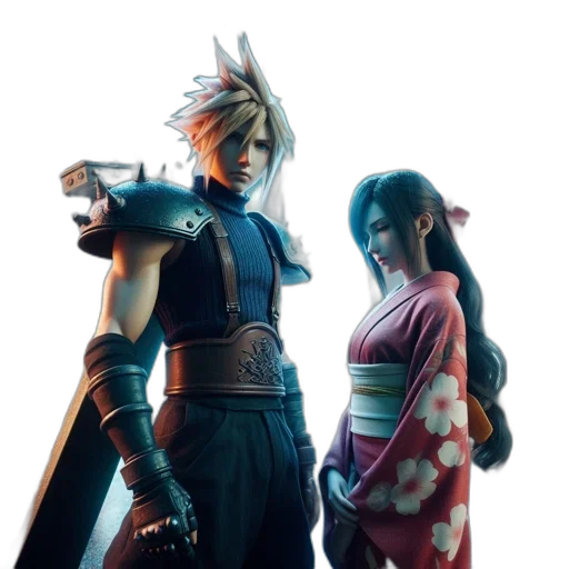 concept art, 3d render, fantasy art, two transparent PNG cut-out