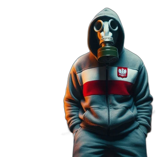 jacket, mask, face, concept art transparent PNG cut-out