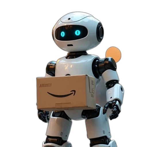 robot, 3d render, concept art, cyberpunk transparent PNG cut-out