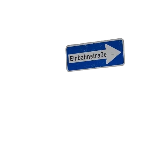 3d render, blue, street, sign transparent PNG cut-out