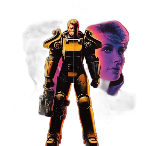 robot, jacket, concept art, comic book art transparent PNG cut-out