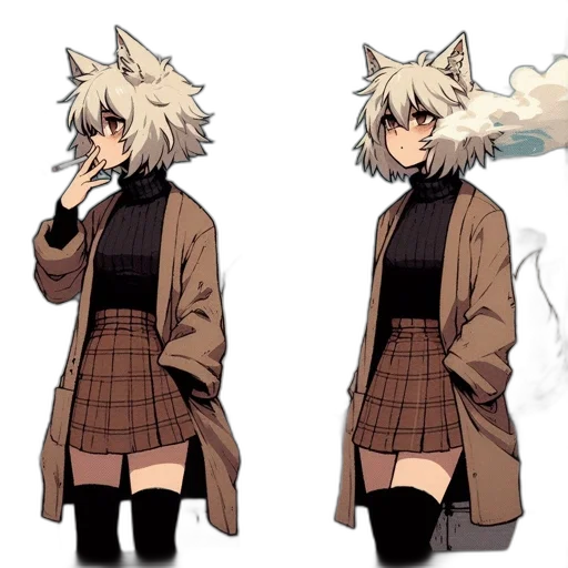 jacket, staff, animal, mask transparent PNG cut-out