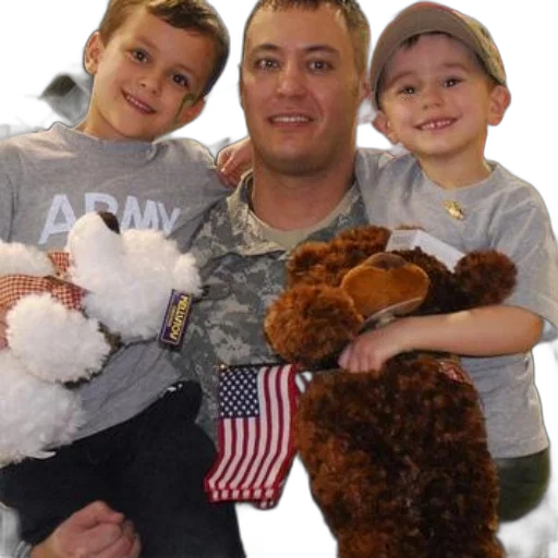 man, military, uniform, holds transparent PNG cut-out