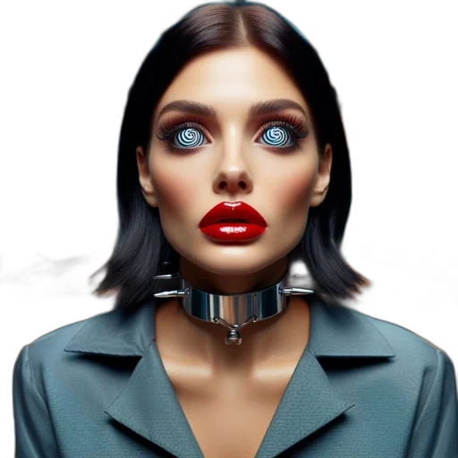 robot, jewelry, face, cyberpunk transparent PNG cut-out