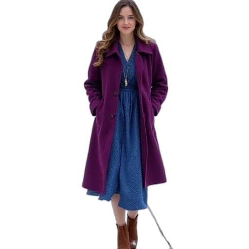 dress, jacket, staff, umbrella transparent PNG cut-out