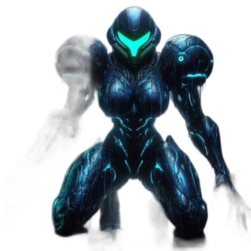 robot, creature, weapon, mask transparent PNG cut-out
