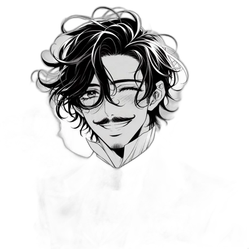 face, mask, hair, staff transparent PNG cut-out