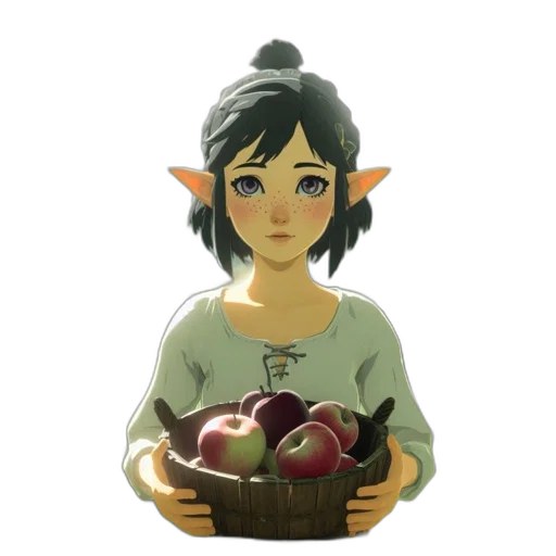 food, staff, face, concept art transparent PNG cut-out
