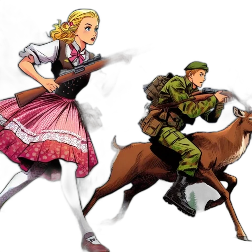 dress, weapon, concept art, comic book art transparent PNG cut-out