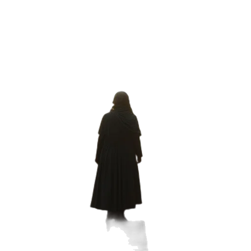 jacket, dress, staff, creature transparent PNG cut-out