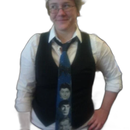 staff, jacket, hat, dress transparent PNG cut-out