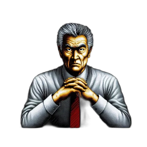 staff, face, pixel art, comic book art transparent PNG cut-out