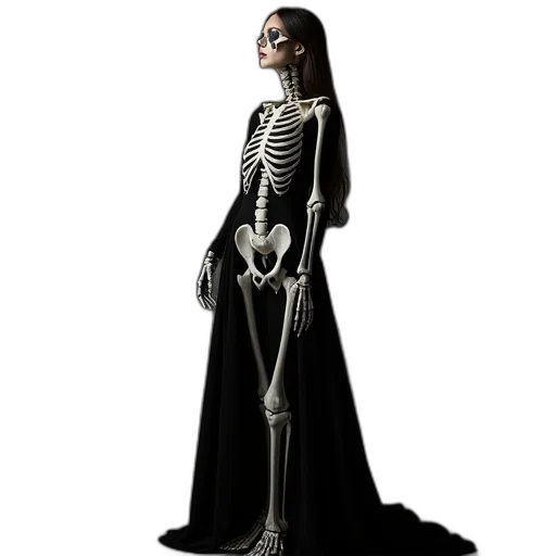dress, jewelry, staff, robot transparent PNG cut-out