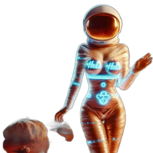 robot, dress, jewelry, concept art transparent PNG cut-out