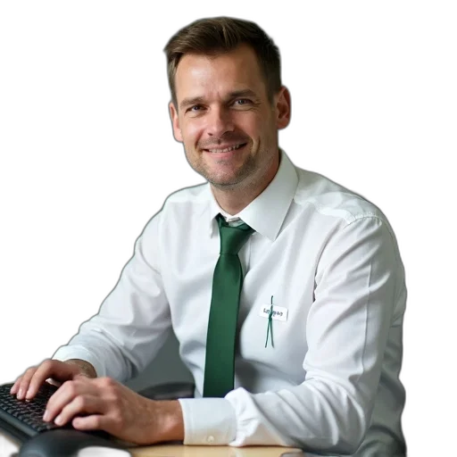 staff, face, jacket, photorealistic transparent PNG cut-out