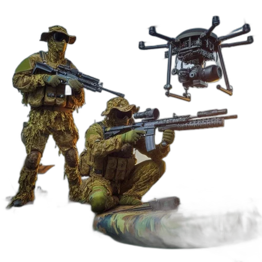 weapon, robot, concept art, 3d render transparent PNG cut-out