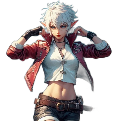 jacket, staff, weapon, face transparent PNG cut-out
