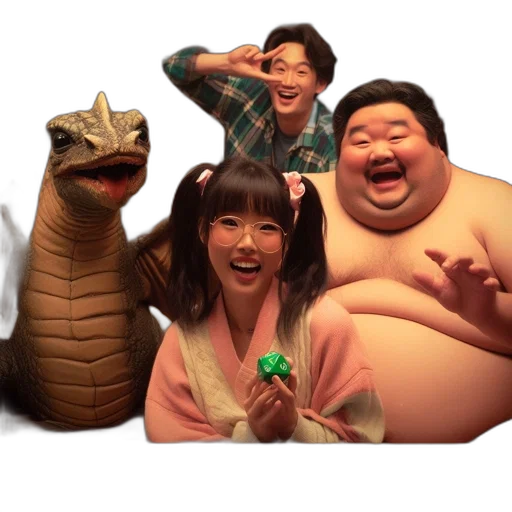 dragon, creature, animal, staff transparent PNG cut-out