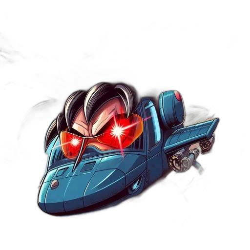 robot, car, weapon, jacket transparent PNG cut-out