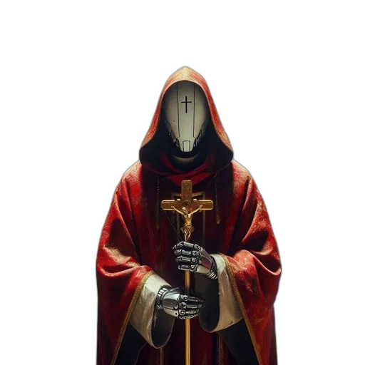 mask, sword, staff, jacket transparent PNG cut-out