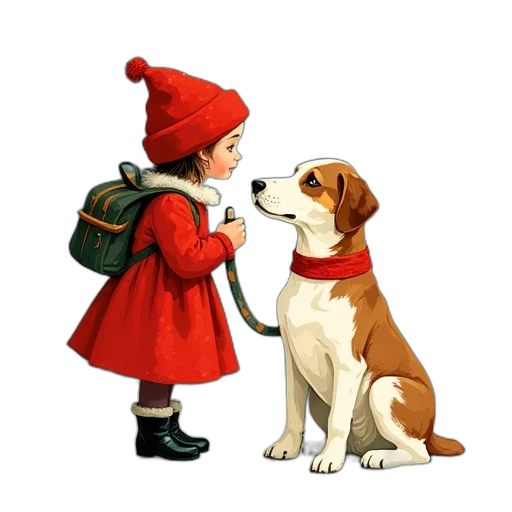 animal, staff, hat, oil painting transparent PNG cut-out