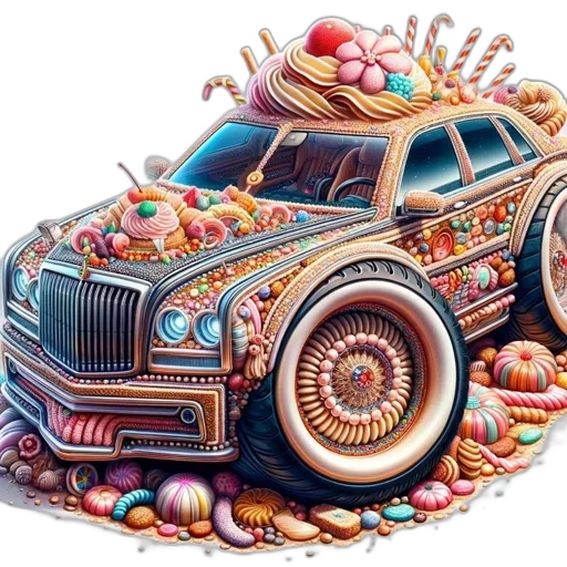 car, food, photorealistic, concept art transparent PNG cut-out