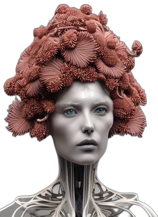 hair, crown, hat, robot transparent PNG cut-out