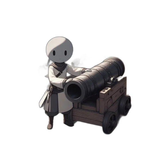 weapon, robot, sword, staff transparent PNG cut-out