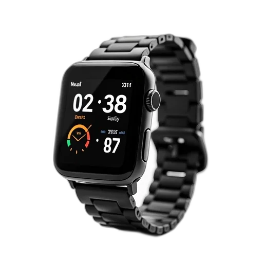 jewelry, black, smartwatch, digital transparent PNG cut-out