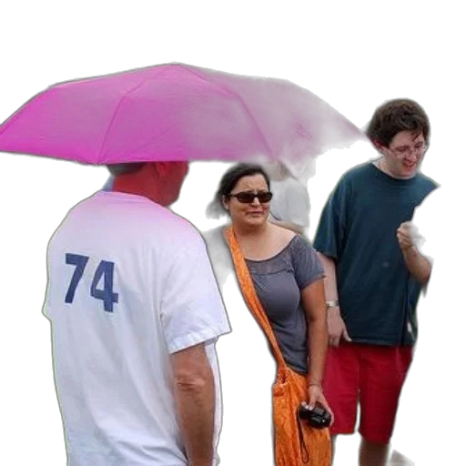 umbrella, hat, staff, 3d render transparent PNG cut-out
