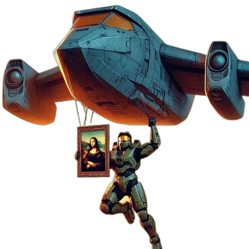 weapon, robot, concept art, comic book art transparent PNG cut-out