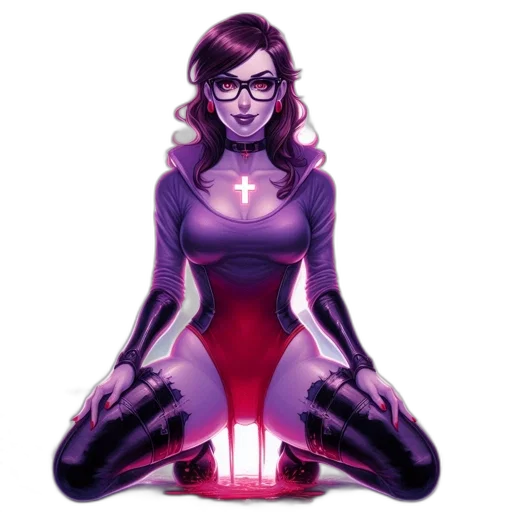dress, comic book art, concept art, pixel art transparent PNG cut-out