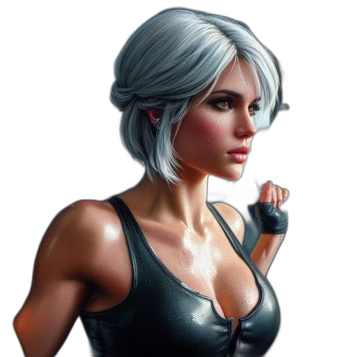 face, jacket, weapon, dress transparent PNG cut-out
