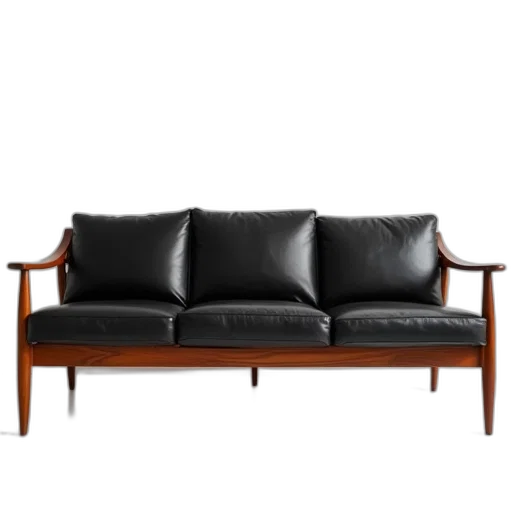 furniture, 3d render, dark, three transparent PNG cut-out