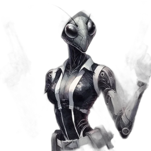 robot, mask, concept art, comic book art transparent PNG cut-out