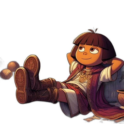 jacket, staff, shoes, crown transparent PNG cut-out