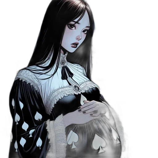 dress, comic book art, fantasy art, concept art transparent PNG cut-out