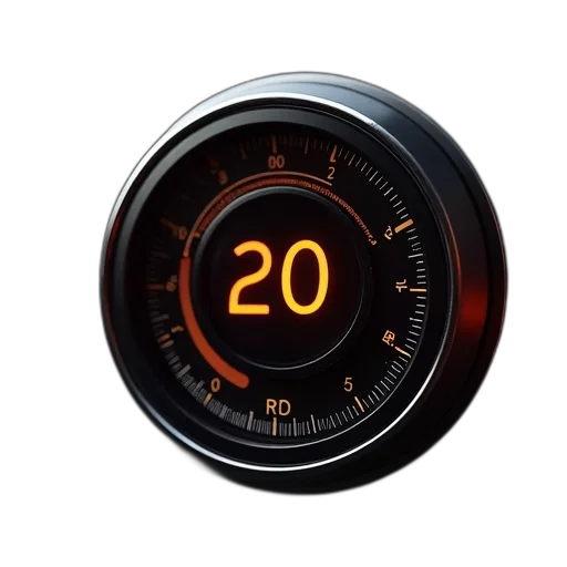 3d render, temperature, controller, control transparent PNG cut-out